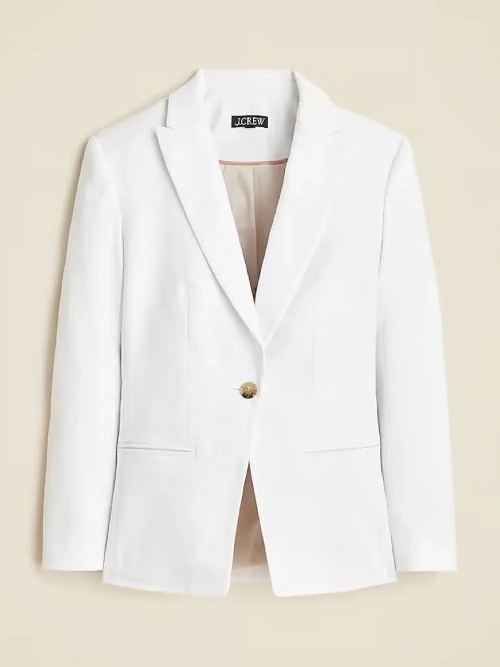 NEW J. Crew white linen Alexandra blazer – US4